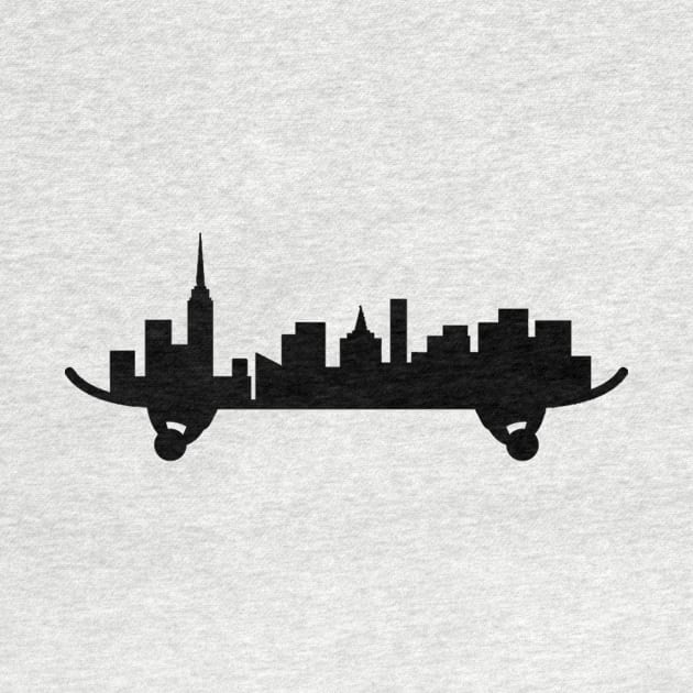 Skateboard City Silhouette Art by AustralianMate